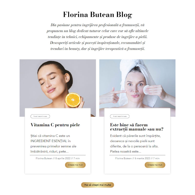 FLORINA BUTEAN - Website